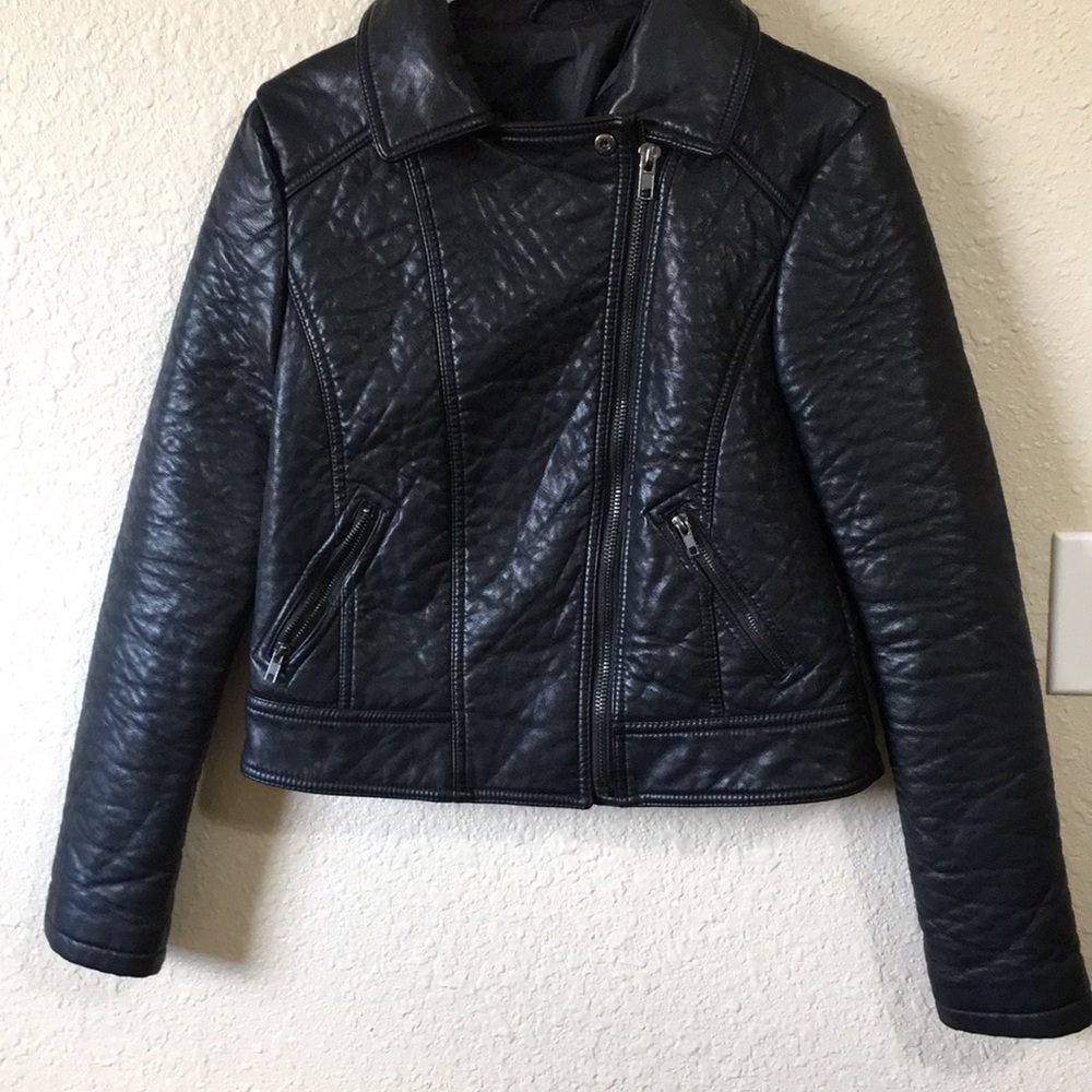 Faux leather jacket